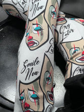 Smile now cry later white sports socks