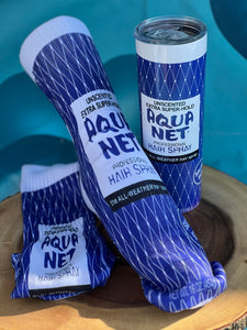 Aqua Net light purple sports socks/ 80’s style