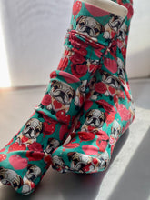 Frenchie Love Valentine socks