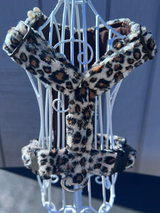 Leopard print No Choke Dog Harness