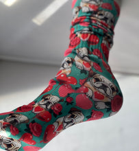 Frenchie Love Valentine socks