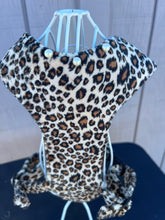 Medium Leopard print No Choke Dog Harness