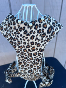 Medium Leopard print No Choke Dog Harness