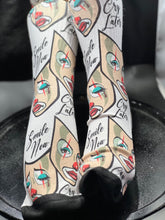 Smile now cry later white sports socks