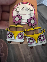 Retro yellow VW Bus earrings