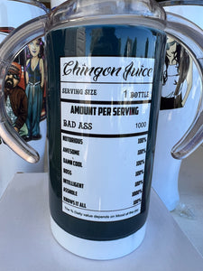 11oz Chingon juice sippy cup