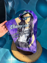 Purple Chingona hair towel turban hair wrap