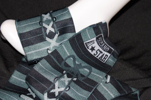 Chicano All Stars grey and black Men's Dress Socks