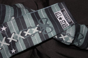 Chicano All Stars grey and black Men's Dress Socks
