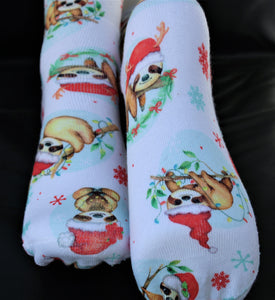 Baby sloths Christmas Socks